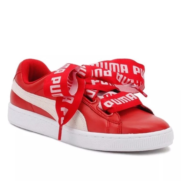 red puma laces